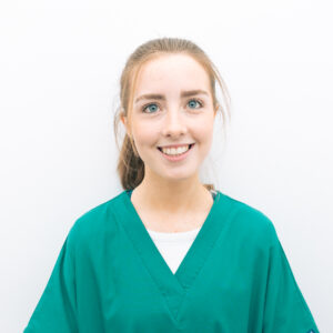Jenna, Registered Veterinary Nurse: - Jenna joined the team in 2021 during the third year of her training at SRUC Barony College, and has remained with us after passing her exams. She enjoys working closely with our vets and helping with treatment plans for patients. Her family has three crazy sprockers called Luna, Lola and Bella who love running in the woods and swimming. Her hobbies include reading, music, hill walking and arts and crafts.