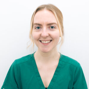 Emma, Registered Veterinary Nurse: - 
Emma joined the team in 2018 and qualified as an RVN the year following after studying at The College of Animal Welfare for four years. She particularly enjoys nursing consultations as she likes chatting with clients and meeting their pets. She has a pug beagle cross called Frankie who loves people and has the waggiest tail. In her spare time she enjoys walks with Frankie, food, drinks and city breaks.